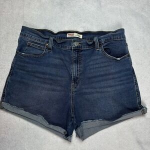 Levi's Signature Heritage High Rise Denim Shorts Women's 14 W32 Stretch